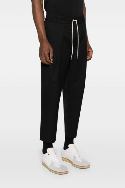 Pantalone Nero Uomo Coulisse Lunga