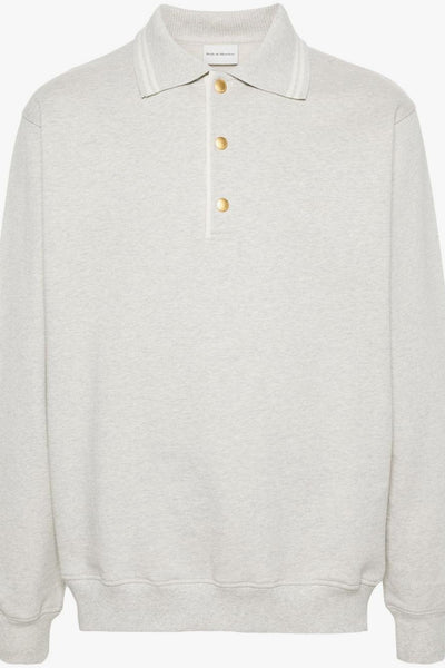 Polo Grigio Uomo Maniche Lunghe