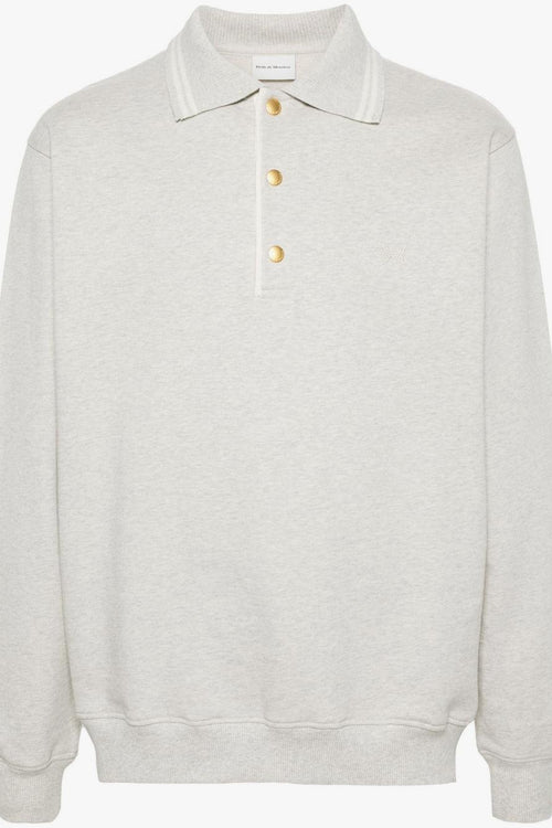 Polo Grigio Uomo Maniche Lunghe