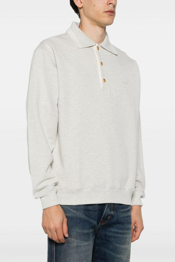 Polo Grigio Uomo Maniche Lunghe - 2