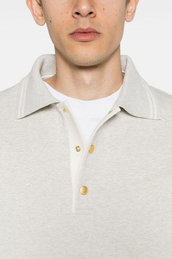 Polo Grigio Uomo Maniche Lunghe - 4