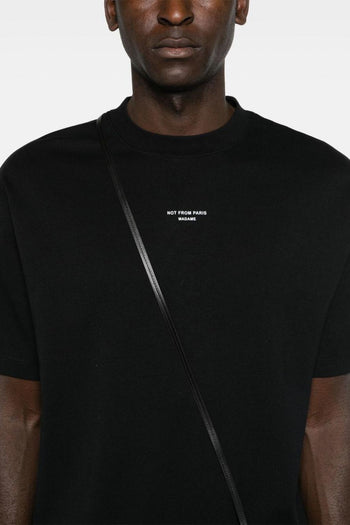 T-Shirt Not From Paris Uomo Nero - 4