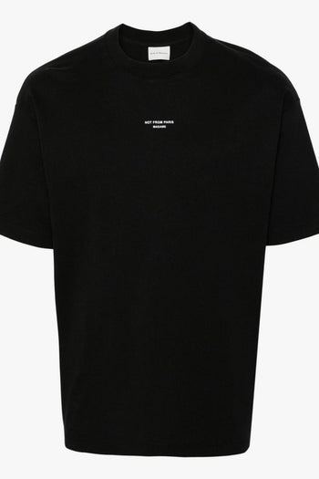 T-Shirt Not From Paris Uomo Nero - 5