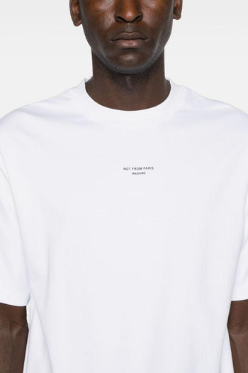 T-Shirt Not From Paris Madame Uomo Bianco - 4