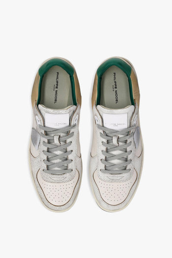 Sneakers Bianco-Verde Uomo Pgal - 4