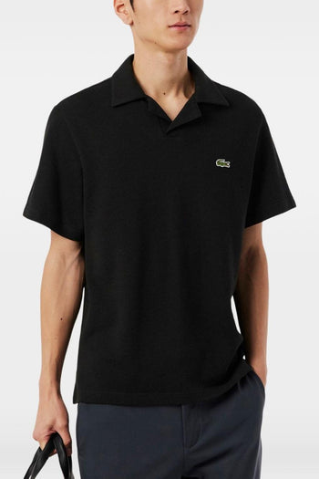 Polo Coccodrillo Verde Uomo Nero - 4