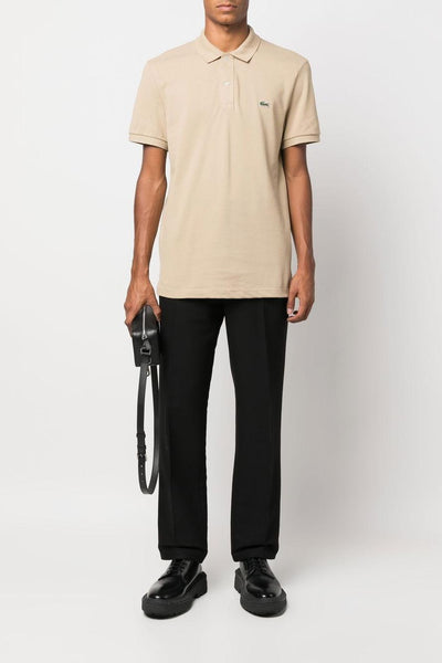 Uomo Polo Beige Slim Fit Piqué L.12.12