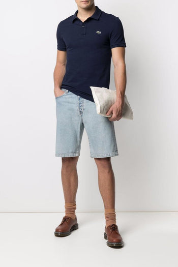 Uomo Polo Blu Slim Fit Piqué L.12.12 - 2