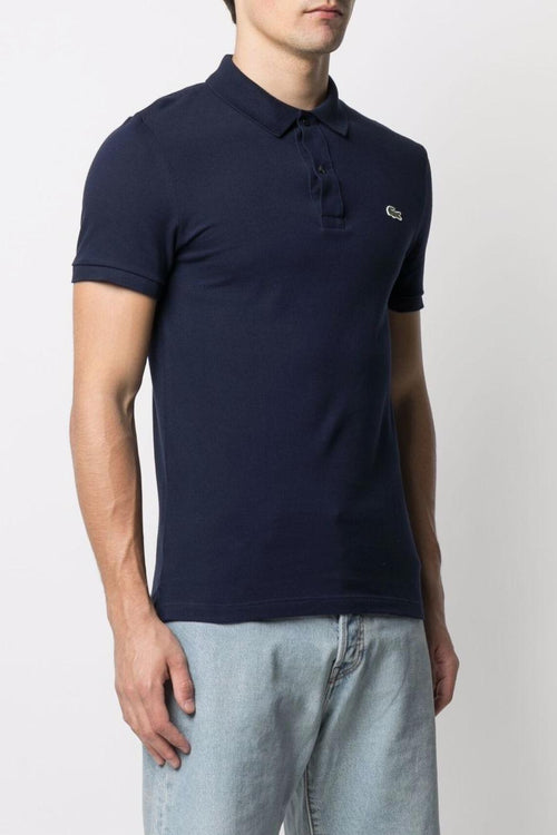 Uomo Polo Blu Slim Fit Piqué L.12.12