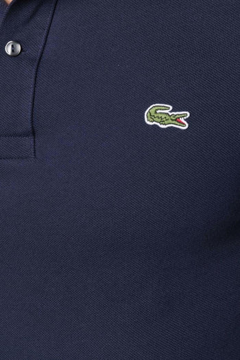 Uomo Polo Blu Slim Fit Piqué L.12.12 - 4