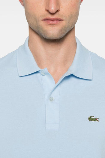 Uomo Polo Blu Pastello Slim Fit Piqué L.12.12 - 3