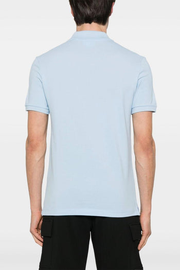 Uomo Polo Blu Pastello Slim Fit Piqué L.12.12 - 2
