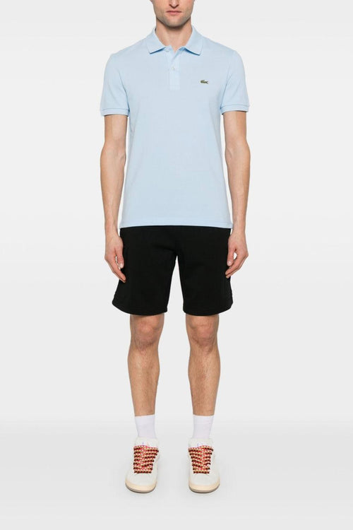 Uomo Polo Blu Pastello Slim Fit Piqué L.12.12