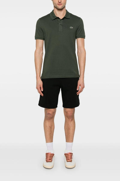 Uomo Polo Verde Cachi Scuro Fit Piqué L.12.12