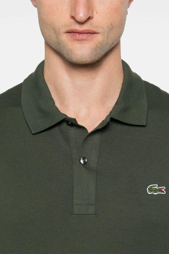 Uomo Polo Verde Cachi Scuro Fit Piqué L.12.12 - 3