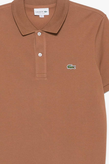Polo Coccodrillo Verde Uomo Marrone - 3