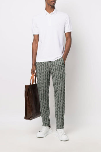 Uomo Polo Bianco Regular Fit Piqué Elasticizzato Paris - 2