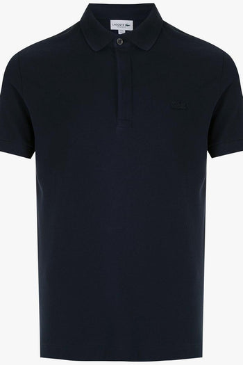 Uomo Polo Blu Regular Fit Piqué Elasticizzato Paris - 5