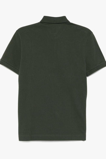 Uomo Polo Verde Cachi Regular Fit Piqué Elasticizzato Paris - 2