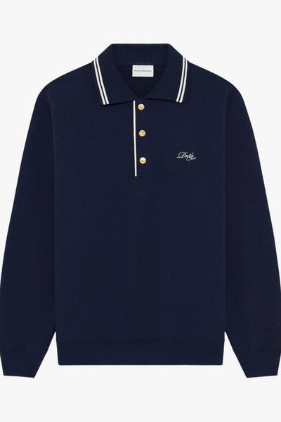 Polo Maniche Lunghe Uomo Blu