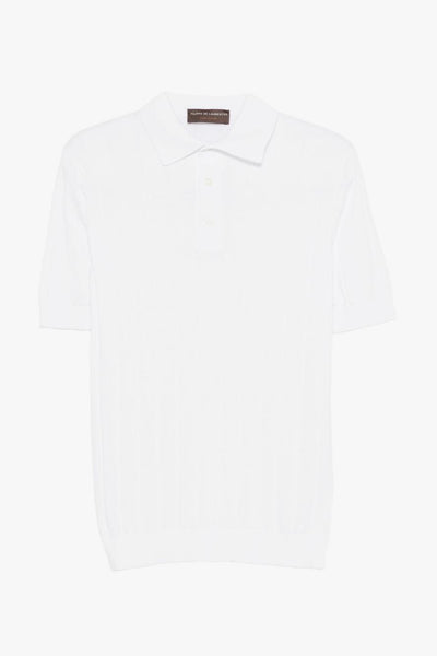 Polo Tre Bottoni Uomo Bianco