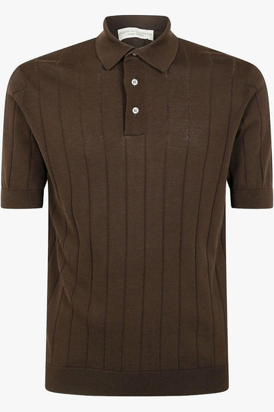 Polo Coste Uomo Marrone