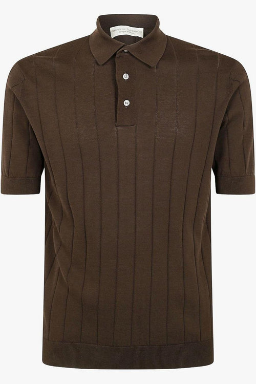 Polo Coste Uomo Marrone