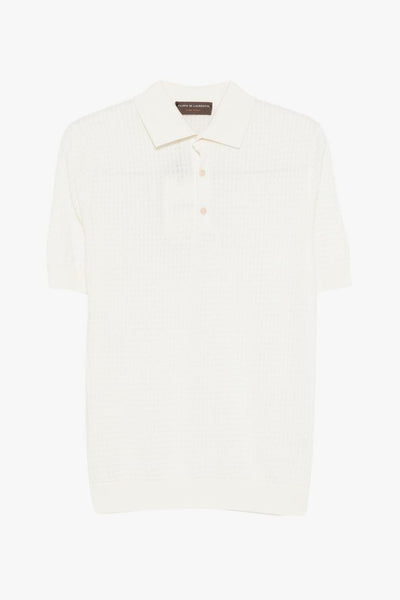 Polo Costine Uomo Bianco