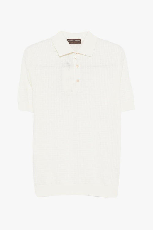 Polo Costine Uomo Bianco