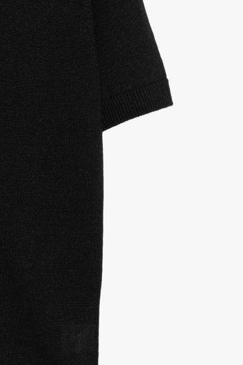 Polo Lino Uomo Nero - 3