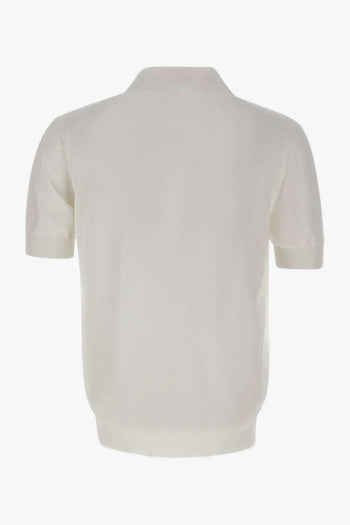 Polo Maniche Corte Uomo Bianco - 4