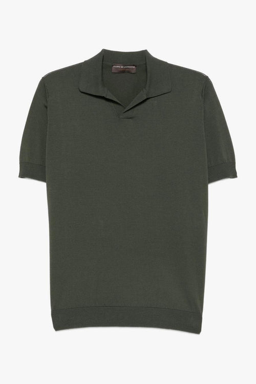 Polo In Filo Uomo Verde