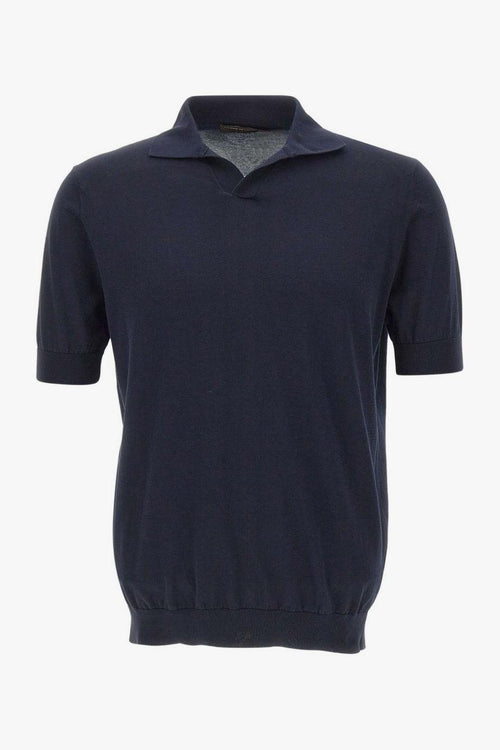 Polo Maniche Corte Uomo Blu