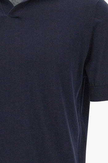 Polo Maniche Corte Uomo Blu - 5