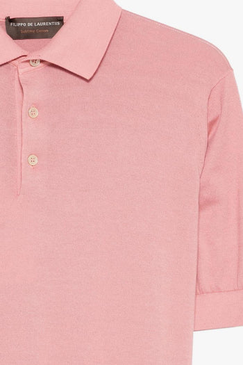 Polo Tre Bottoni Uomo Rosa - 3