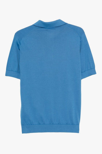 Polo Tre Bottoni Uomo Blu - 2