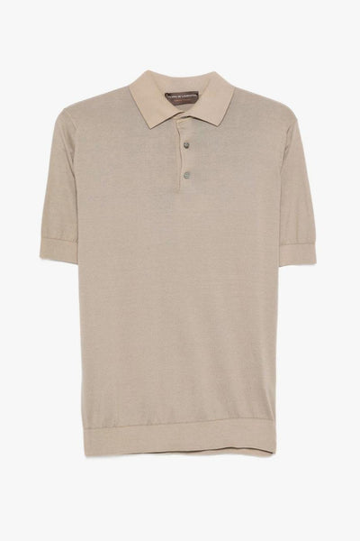 Polo Tre Bottoni Uomo Grigio