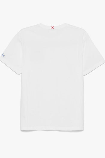 Saint Barth Uomo T-shirt Bianco Tra Mare e Tramonti - 2
