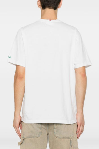 Saint Barth T-shirt Sboccio Primavera Uomo Bianco - 3