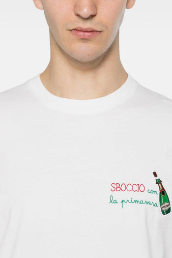 Saint Barth T-shirt Sboccio Primavera Uomo Bianco - 5