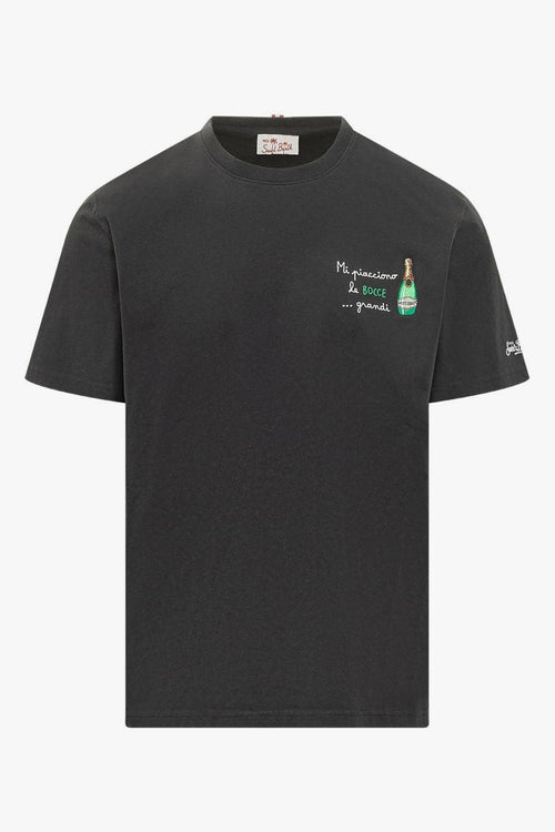 Saint Barth T-shirt Portofino Bocce Grandi Uomo Nero