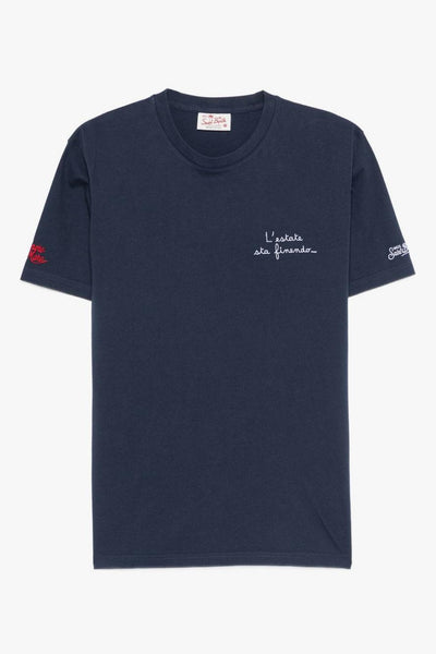 Saint Barth T-shirt Portofino Estate Finendo Uomo Blu