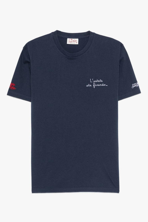 Saint Barth T-shirt Portofino Estate Finendo Uomo Blu