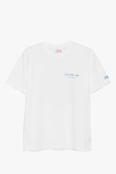 Saint Barth T-shirt Dolce Vita Uomo Bianco