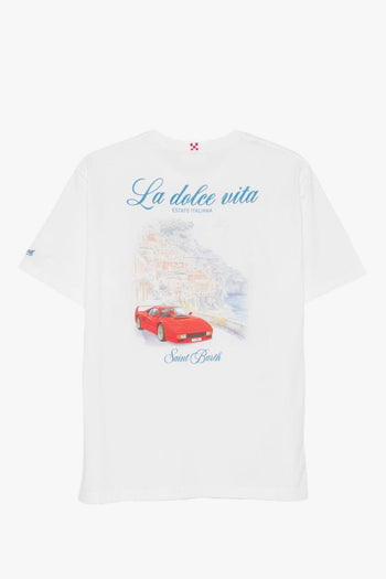 Saint Barth T-shirt Dolce Vita Uomo Bianco - 3