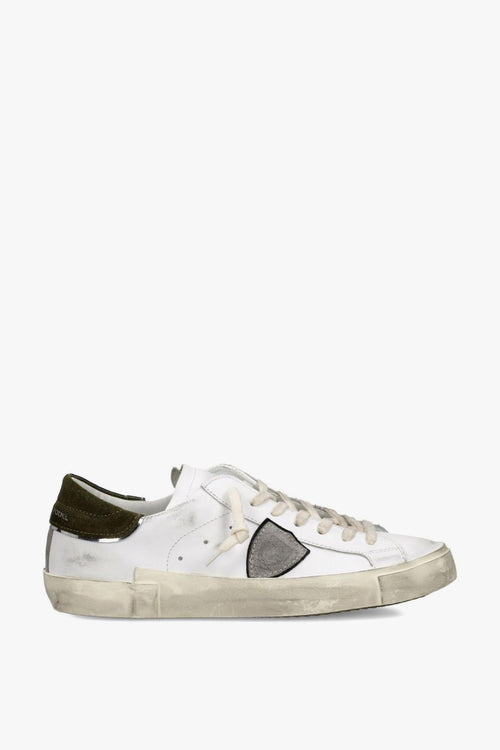 Prsx Uomo Sneakers Bianco-Verde