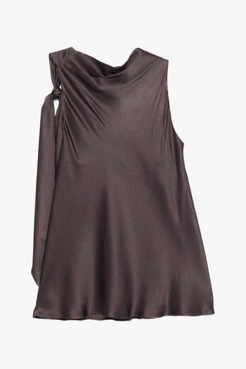Top Dettaglio Nodo Donna Marrone - 3