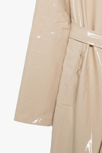 Giacca A-Line Longer Donna Beige - 2