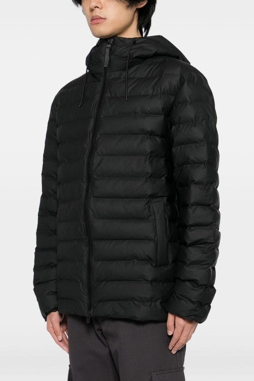 Giubbino Nero Unisex con Cappuccio