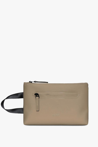 Pochette 2 Zip Cosmetic Bag Large Uomo Beige